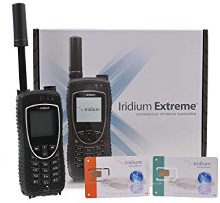 Iridium 9575 Extreme Satellitentelefon mit einem kostenlose Prepaid-SIM-Karte