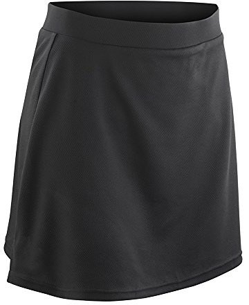 Spiro Girls Junior Training Sports Skort (L) (Black)