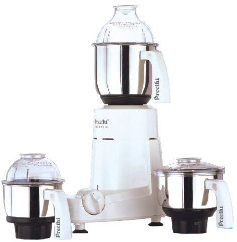 Preethi - Robot blender Super Grind Chefpro pour aliments secs et mouillés - 750 watts - Pots et lames 100% acier inoxydable