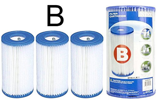 Générique 3 Cartouches de Filtration Intex pour Filtre Piscine - Intex Type B