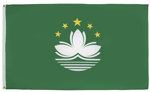 AZ FLAG - Flagge Macau - 90x60 cm - Chinesische Fahne 100% Polyester mit Messing-Ösen - 50g