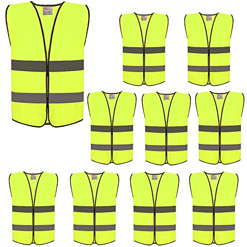 zojo Kids High Visibility reflective safety vest 10 bulk