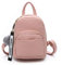 Katech Rucksack Damen Schultertasche Casual wasserdichte Schultasche Daypack Damen Kleinen Rucksack Mädchen Schultaschen Handtasche mit Pom Pom Ball (Pink)