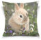 Linomo Kissenbezug 40x40 cm, Süß Hase Kaninchen Dekorative Kissenbezug Kissenhülle für Couch Sofa Bett Hause