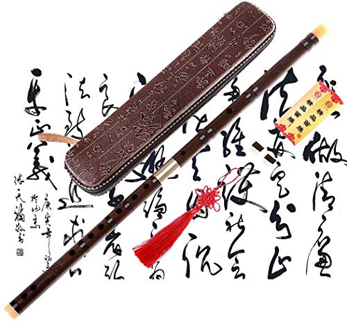 Professionelle Flöte Dizi, NICOSHINE Chinesisches Instrument im Alter von Palisander Dizi G Key