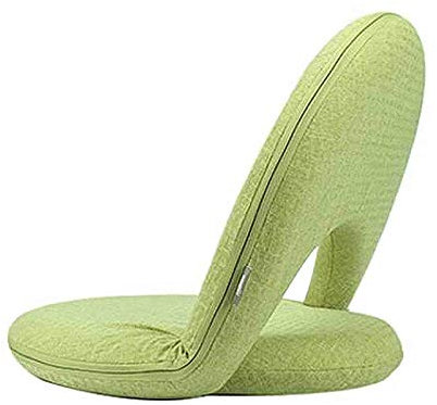 WUTONG Bodenkissen Großer klappbarer Bodenstuhl mit Rückenstütze Meditationskissen Fenstersitz Tatami-Matte - Verstellbarer Winkel-Liegestuhl