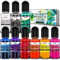 Colorant Resine Epoxy - 9 Couleurs en Français - Résine Liquide pour Moule - Peinture Époxy Liquide Hautement Concentrée pour Fabrication Bijoux,Peinture,Loisirs Créatifs (10ml)
