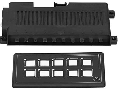 Interruttori per Controllo Membrana 10P con Bluetooth, Touch e Modulo LED Integrato, PPTC per Barca, Yacht e Viaggio Outdoor