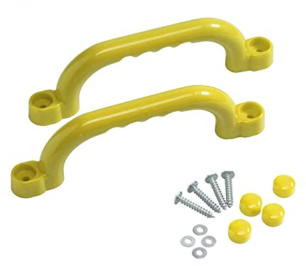 GK Haltegriffe paarweise (2 Stück) für Spielgeräte, Spieltürme, Klettergerüste und Spielanlagen (gelb)