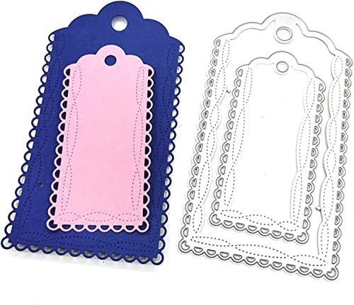 Stanzschablone für Etiketten zur Kartengestaltung, Schablonen für Kartenherstellung, Bastelarbeiten, Scrapbooking, Fotoalbum, dekorative Prägepapier