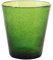 Villa d'Este Home Tivoli Lot de 6 verres à eau vert foncé 330 ml en pâte de verre soufflé, Cancun Satin