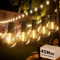 Yuucio 45M G40 Catena Luminosa Led Per Esterni,LED Catena Luci Stringa Giardino con 75+3 Lampadine In Plastica, Impermeabile IP45 Per Esterni, Giardino, Terrazza, Caffè, 2700 K, Bianco Caldo