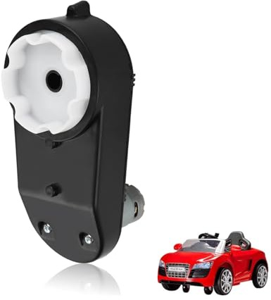 HERCHR Moteur pour Enfants Ride on, RS390 6V/12V 12000-20000RPM Couple Élevé Moteur Électrique Boîte de Vitesses Accessoires pour Enfants Voiture Jouet(12V 20000RPM)