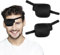 Patchs Oculaires Réglable Patchs d'Oeil Strabisme Cache-Œil 3D Noir pour Adultes Enfants 2 Pièces Gauche+Droite