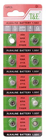 Labstandard 10 PièCes/Carte Pile Bouton Ag4 377A 377 Lr626 Sr626Sw Sr66 Lr66 Piles Bouton pour Montre Jouets CaméRa à Distance Bouton Batterie 357A