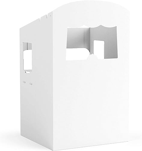 FOLDZILLA théâtre de marionnettes 0,75 x 0,70 x 1,25 m en Carton Jouet éducatif - Théâtre de marionnettes Blanc