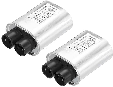 sourcing map Microwave Capacitor Replacement High Voltage Oven Capacitor 2100VAC 0.80uf Pack of 2