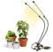 Mobiclinic®, Lámpara de cultivo led, Growflex x2, 3 modos, 6000k, 10 niveles brillo, 2 cabezales, Espectro completo, Temporizador, Giro 360º, 40w, Flexible, Plantas interior, Usb