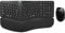 MK960 - Tastiera ergonomica wireless combinata, Bluetooth/2.4G, design diviso con poggiapolsi e mouse wireless regolabile a 4 livelli, multi-dispositivo, ricaricabile, per Windows/Mac/Android (nero)
