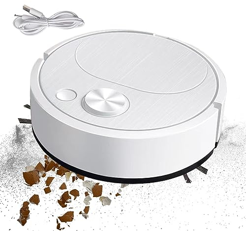 Meindin Robot de Barrido con fregona, Robot Aspirador y fregona,Robot Aspirador automático Ultrafino 3 en 1 | Fregona robótica Ultrafina silenciosa pequeña con Sistema para Evitar obstáculos