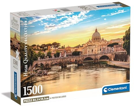 Clementoni Rome Puzzle 1500 Teile Erwachsene - Puzzle Erwachsene in 59,2 x 84,3 cm - Puzzle Erwachsene anspruchsvoll von Clementoni 31717