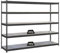 PROREGAL Schwerlastregal Metal YETI Five | HxBxT 200x120x60cm | Fachlast 400kg | Anthrazit | Regal Standregal Werkstattregal Lagerregal Kellerregal
