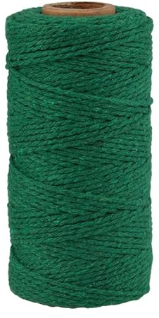 Garten Seil 100 m/Rolle Baumwollschnur, Fadenschnur, DIY-Wandbehang, Korb, Basteln, Hochzeit, Party, Dekoration, Geschenkverpackung, Seil (Color : 17)
