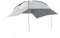 Outsunny Tendalina ad Arco Portatile con Pareti Laterali e Paletti Regolabili, Tenda per Auto in Poliestere, Acciaio e Fibra di Vetro, 300x262x230-260 cm, Grigio Chiaro