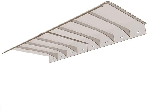 Pultbogenvordach Unsichtbar EingangstürTürdach Regenschutz aus Polycarbonat Überdachung Markise für Garage Balkon Fenster Haus Haustürdach für Tür Terrasse Balkon (50 x 270 cm,Teal)