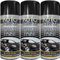 Z&A Black Satin Spray Paint 400ML - Professional Quality Spray Paint - Petrol Resistant Non Crack Painting - All Purpose Aerosol Can - Perfect Finish for Cars, Bikes, Vans, Metal and Wood (3)