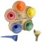 Bee Drinking Cups for Garden, Colorful Bee Cups for Thirsty Bees Garden Decor Bee Insect Drinking Cups