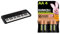 Yamaha PSS-A50 - Portable, Digital Keyboard with Phrase Recording & Duracell Rechargeable AA Batteries (Pack of 4), 2500 mAh NiMH, pre-charged