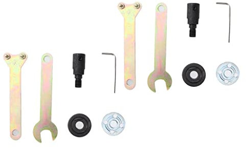 Winkelschleifer-Bohrfutter-Set, M10, 5-mm-Adapter-Set, 8-mm-Verbindungsstange, dreieckiges Griff-Design, lange Lebensdauer, Legierungsmaterial, für Poliermaschine, Abriebfestigkeit