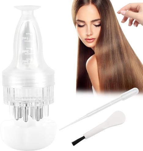 Kopfhaut Applikator,Kopfhaut Massagebürste,Oil Applicator for Hair, Scalp Oil Applicator,Wurzelkamm Applikator Flasche, Kopfhaut Öl Applikator,Haaröl Applikator Flasche für Haarwachstum