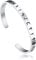Bandmax Runen Armband Herren Damen Armspange Edelstahl Armreif Offen Wikinger Armband 6MM breit Freundschaftsarmband Charm Armband Manschettenarmband Wikinger Schmuck Accessoires