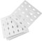 SOLUSTRE Peg Board Pin Pegs Hub Rack Pegboard Garage Hooks Wall Garage Organization Tool Board White PVC