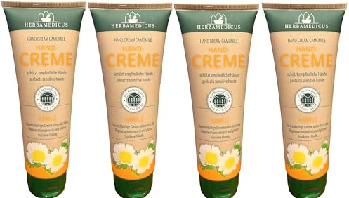 4er Pack. Herbamedicus Handcreme Kamille empfindliche Hände, 4x 125ml