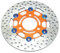 Motorrad-Bremsscheiben Für RPM Scheibenbremse Motorrad 220mm Schwimmende Bremsscheibe Bremssattel Universal 3 Loch Vorne Hinten Rad Roller(Orange)
