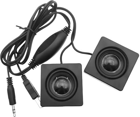 GOEDCH Haut-parleur PC : mini haut-parleur d'ordinateur, haut-parleur de moniteur pour PC, haut-parleur d'ordinateur portable USB, stéréo caché petit haut-parleur pour le bureau, les jeux et le bureau