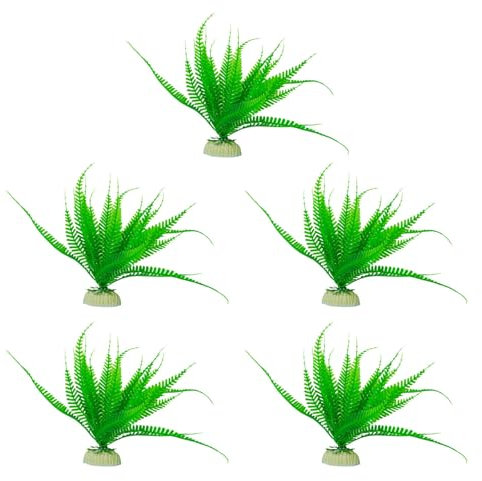 Greabuy Handicrafts Aquarium, künstliche Pflanze, Stein, Gras, Dekoration, Aquarium, Zubehör für Meer