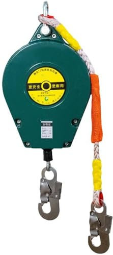 Corde Escalade,Équipement De Protection Individuelle Haute Altitude,Antichute Rappel Automatique,Charge Maximale 150Kg,Harnais Securite Anti-Chute Rétractable pour Toiture Et D'échafaudage 3m