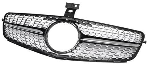 NYSQOFMB Schwarzer Kühlergrill AMG Diamond Grille Für Mercedes W204 C-Klasse Limousine Kombi Coupé 2007-2013 Stoßstange Grill
