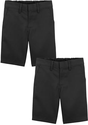 NEXT Jungen Shorts für die Schule mit Flacher Front, 2er-Pack 98-164