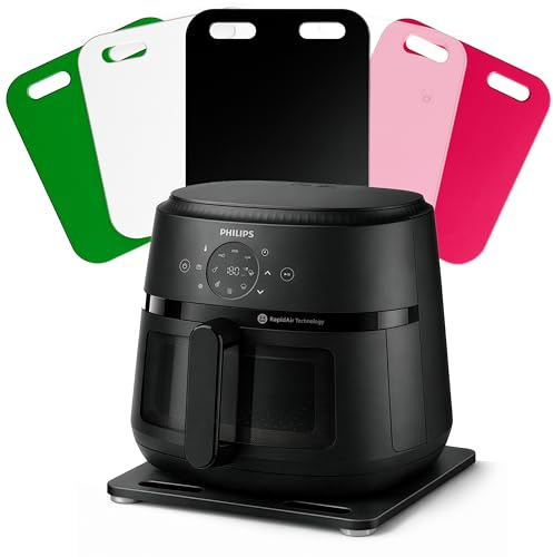 Lieblingsmensch Acryl Gleitbrett für PHILIPS Airfryer 2000 Series – Standard 6.2L Heißluftfritteuse | Farbwahl | 36x31cm | NA230/00 | rutschfest & verschiebbar | sicherer Stand einfache Handhabung
