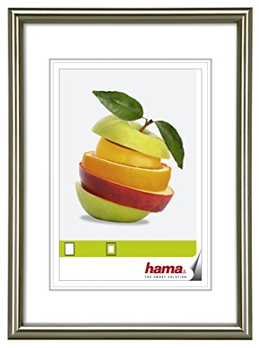 Hama Cadre photo en plastique Décor Sevilla (taille du Cadre de 40 x 50 cm avec bordure de 13 mm x 20 mm, pour une photo de 40 x 50 cm) Gris Mat