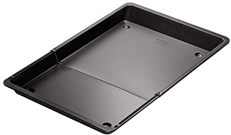 Dr. Oetker Bandeja horno universal extensible y ajustable - Bandeja para hornear galletas o tartas de frutas con revestimiento antiadherente resistente hasta 230ºC, Ca. 2500-3500ml,37x33x3cm, 1ud