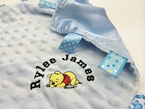 Coperta per neonati personalizzabile con Winnie The Pooh, ottima idea regalo.