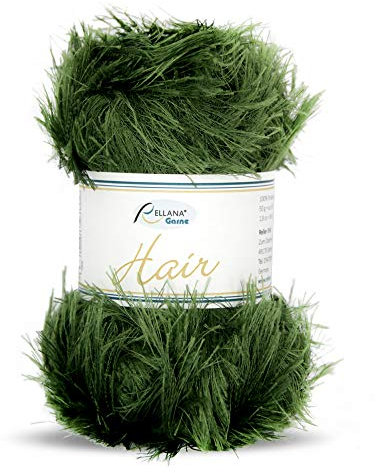 Rellana Hair, Fransengarn, 50 g Knäuel, versch. Farben (38 tanne)