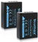 2 batterie Blumax per Fujifilm NP-W126 NP-W126s 1140 mAh, compatibili con Fujifilm X-T1 X-T2 X-T10 X-T20 X-Pro2 e altri X-E1 X-E2 X-M1 X-A1 X-A2 X-Pro1 X-ES2 X-A3 HS50EXR