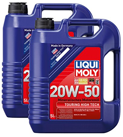 2x LIQUI MOLY 1255 Touring High Tech 20W-50 Motoröl 5L